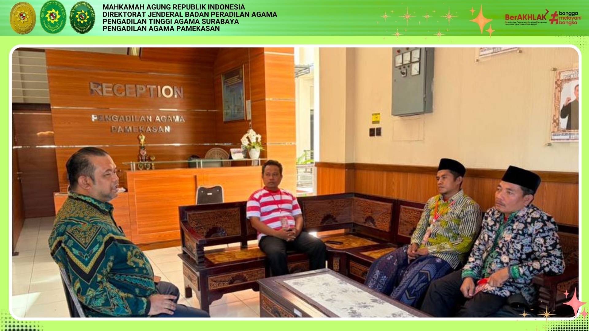 Ketua Pengadilan Agama Pamekasan Gelar Audiensi Teknis Penuntasan Isbat Nikah Bersama MWCNU Palengaan